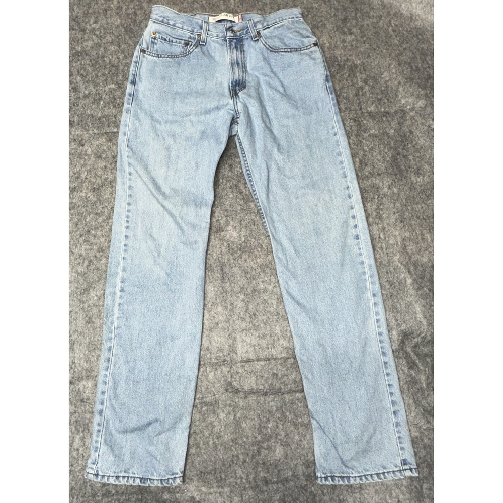 VTG 505 Levis Jeans Mens Actual‎ 30/31.5 Regular Straight Denim Red Tab- (2Z)